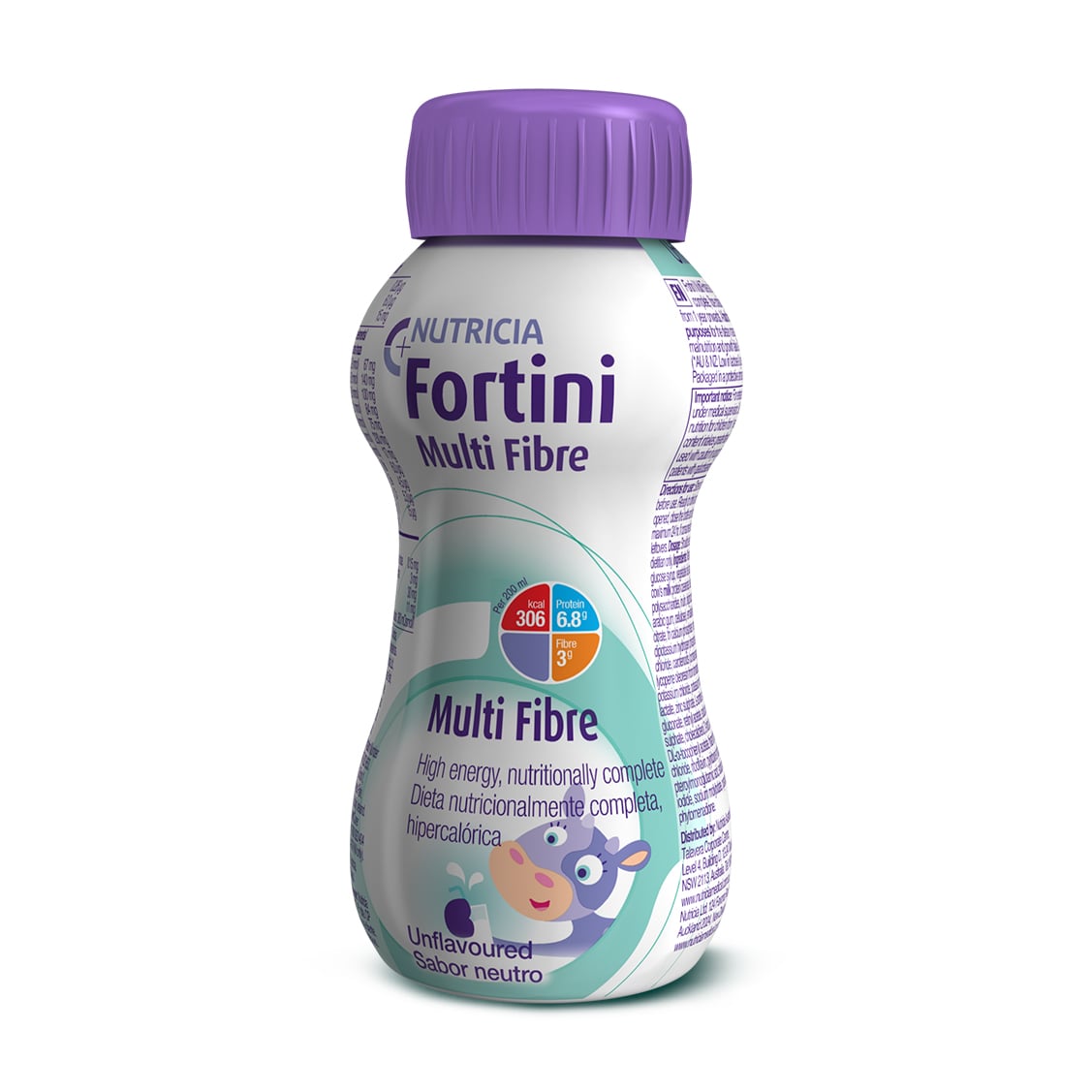 Спеціальне ентеральне харчування Nutricia Fortini з харчовими волокнами, з нейтральним смаком, від 1 року, 200 мл
